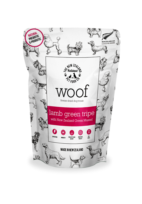 The New Zealand Natural Pet Food Co. - Woof Lamb Green Tripe w/ NZ Green Lipped Mussels 1.4oz