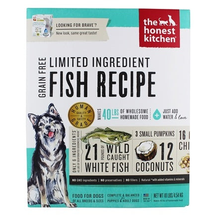 The Honest Kitchen - Limited Ingredient Fish Recipe (Brave), 4lbs