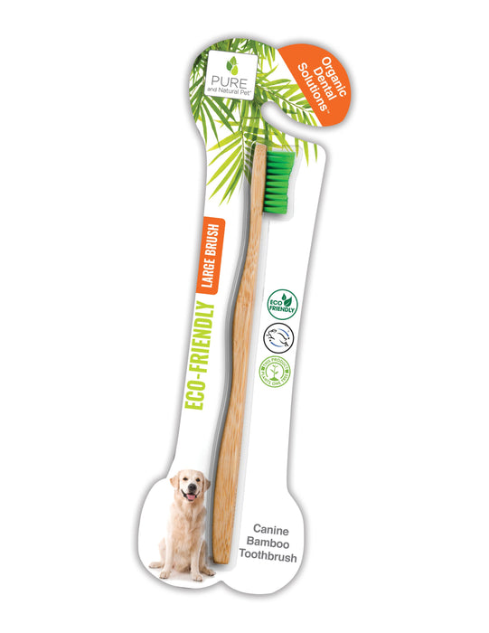 Pure and Natural Pet - Organic Dental Solutions Bamboo Brush - Large
