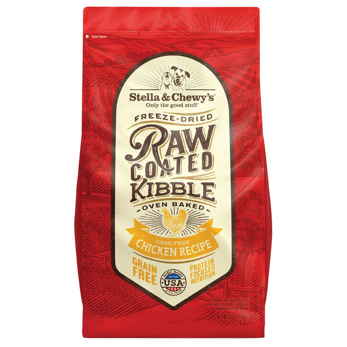 Stella &amp; Chewy's Raw Coated Baked Kibble - Free Range Chicken Recipe, 22lb