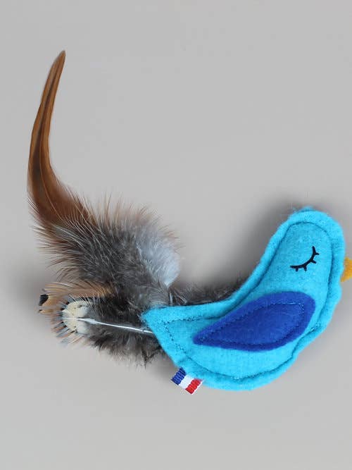 La Boutique Phéline - Jouet pour chat en feutrine en forme d'oiseau