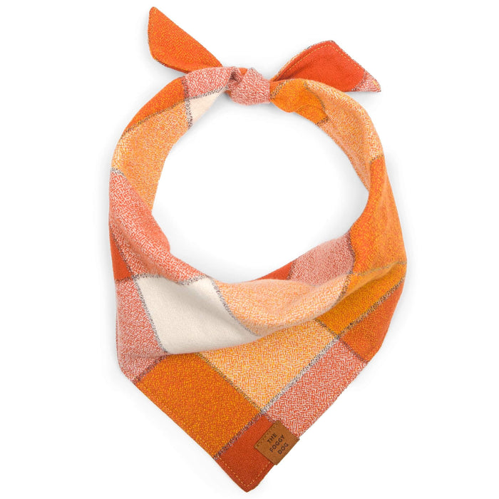 The Foggy Dog - Pumpkin Spice Flannel Dog Bandana