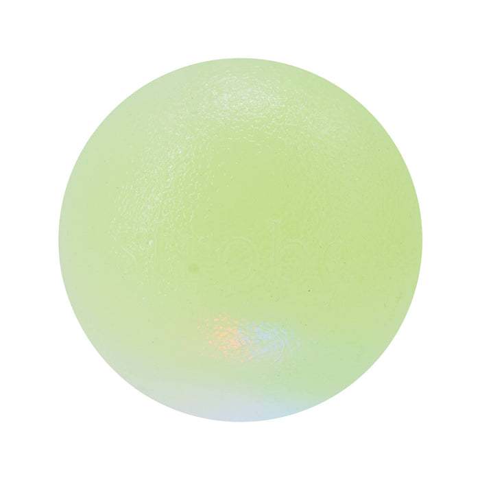 Pet Palette Distribution - Planet Dog Orbee-Tuff Strobe Ball Light Up LED Green