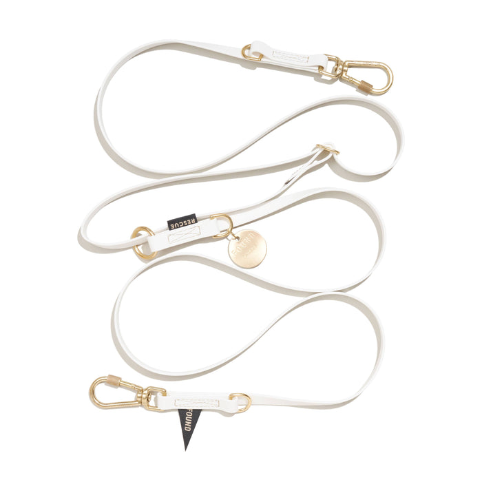 Found My Animal - WATER RESISTANT ADJUSTABLE 7FT LEASH, WHITE | FMA