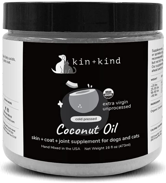 Kin+Kind Raw Cold Pressed Coconut Oil