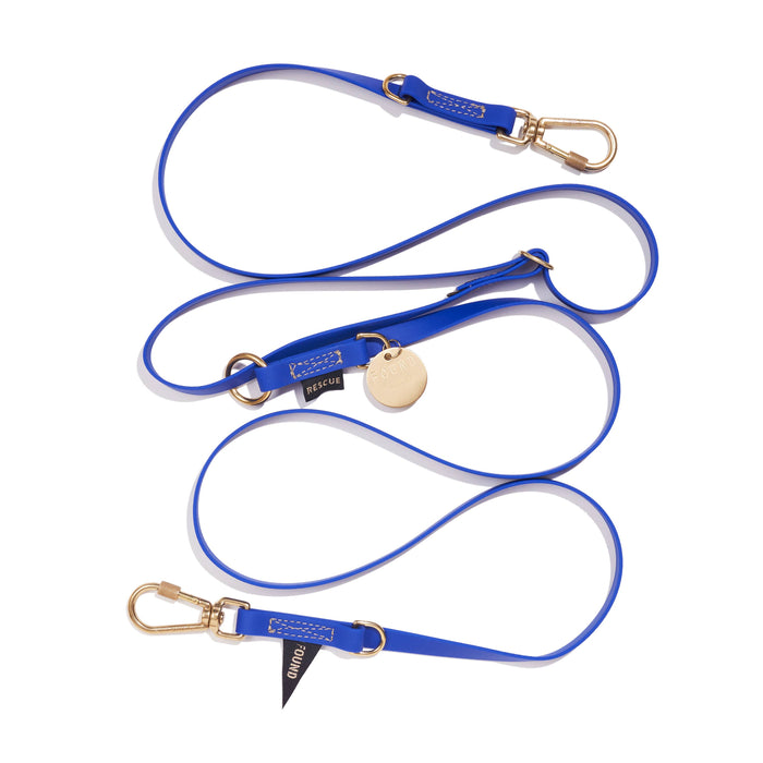Found My Animal - WATER RESISTANT ADJUSTABLE 7FT LEASH, BRIGHT BLUE | FMA