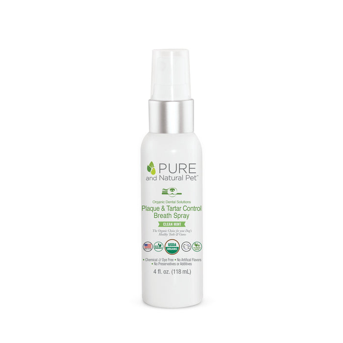 Pure and Natural Pet - Organic Dental Solutions Plaque &Tartar Control Breath Spray