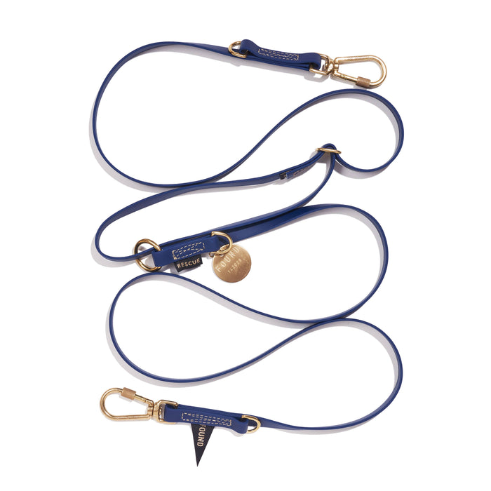 Found My Animal - WATER RESISTANT ADJUSTABLE 7FT LEASH, NAVY | FMA