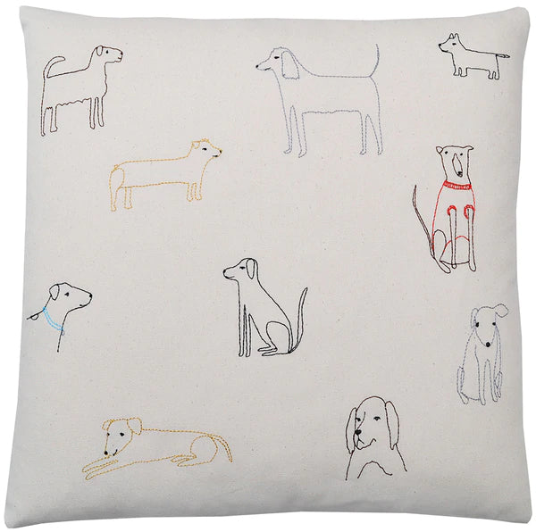 K Studio Embroidered Cotton / Dog theme - 22"
