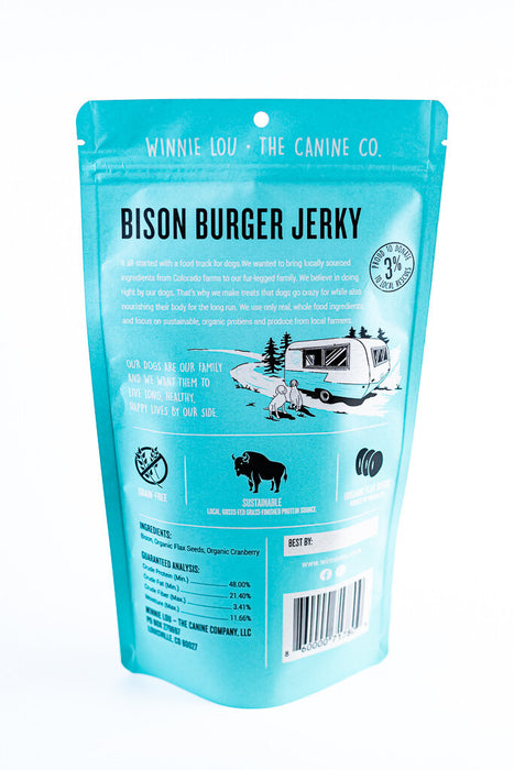 Winnie Lou Bison Jerky w/ Cranberries &amp; Flaxseed