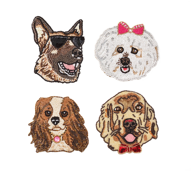 Fetch' Beaded Dog Coasters
