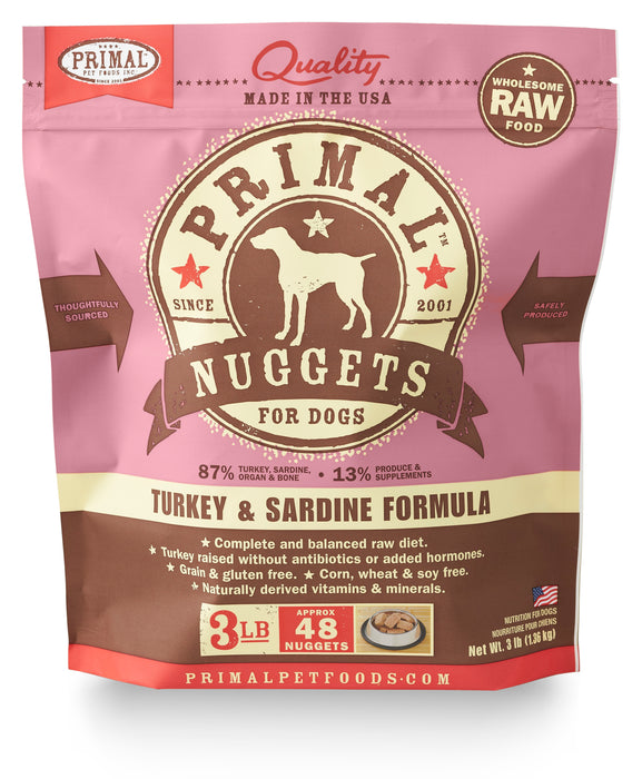 Primal Frozen Raw Formula - Turkey & Sardine
