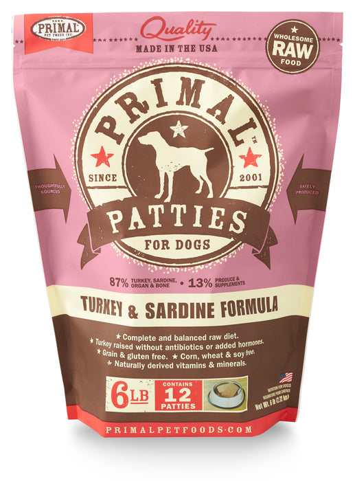 Primal Frozen Raw Formula - Turkey & Sardine