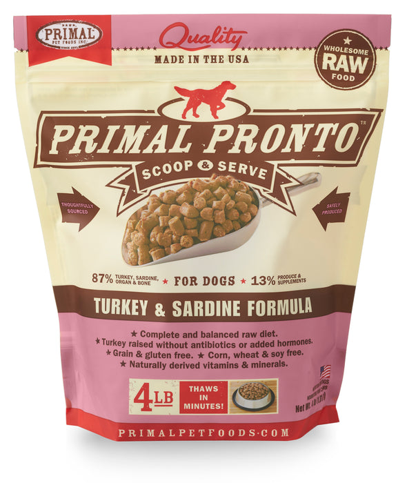 Primal Frozen Raw Formula - Turkey & Sardine
