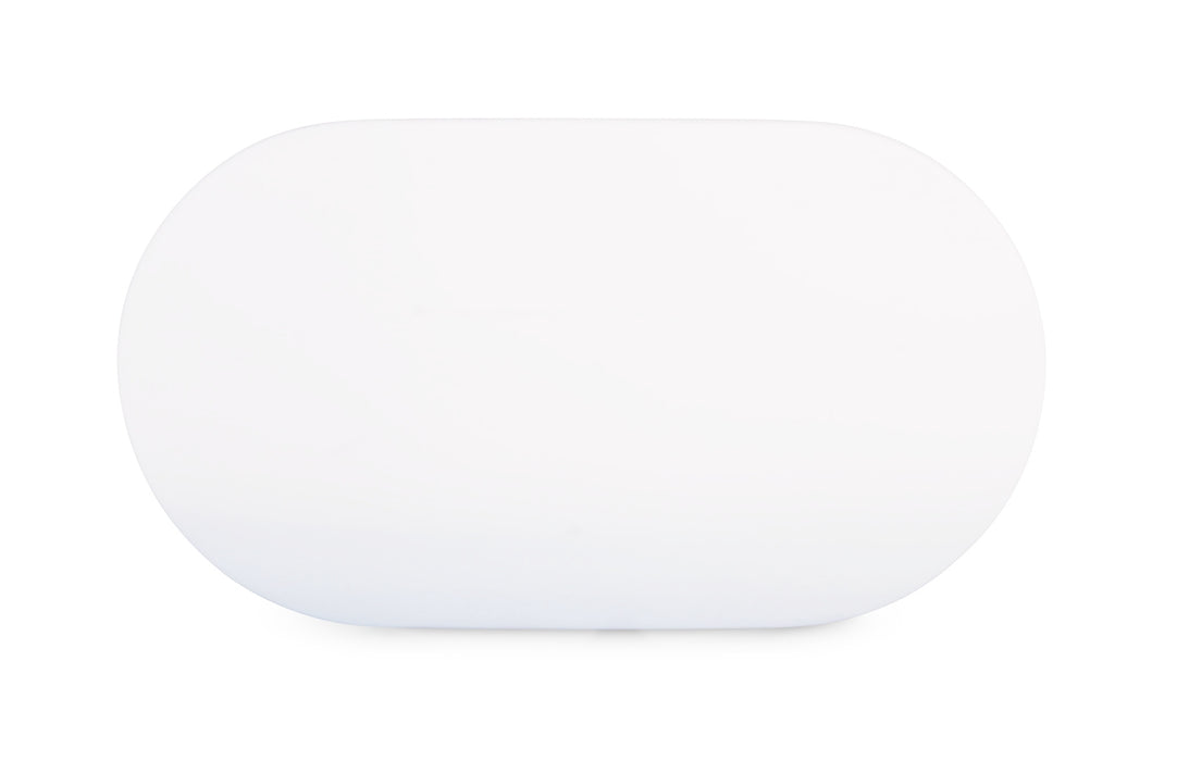 Tina Frey Sculpted Resin Placemat - White, Large - 21"x11.5"x0.25"