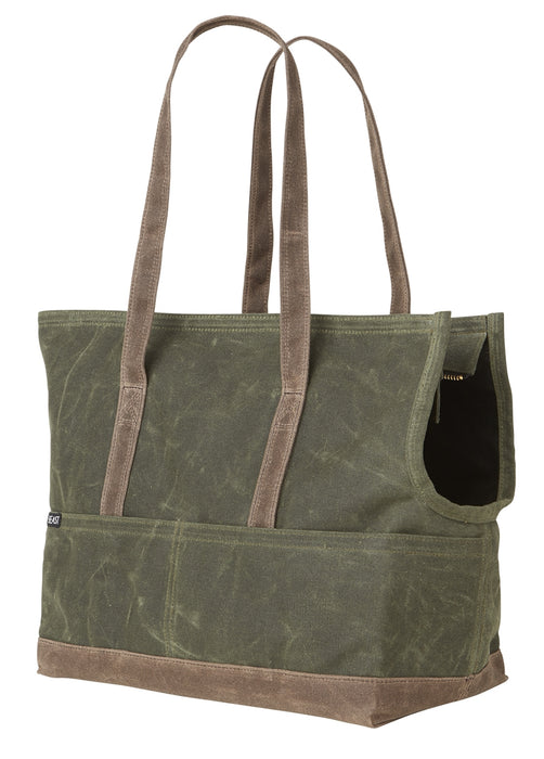 Waxed Canvas Tote  / Olive & Oak