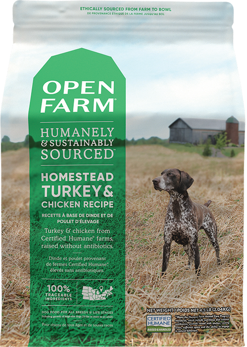 Open Farm Homestead Turkey & Chicken - Dry DOG food