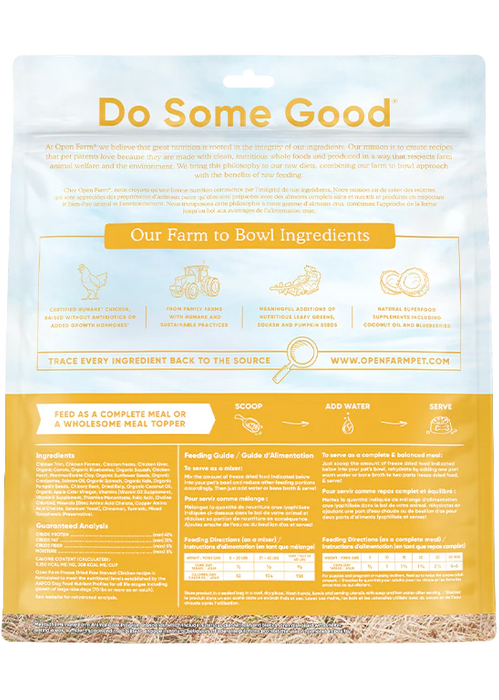 Open Farm Harvest Chicken Recipe - Freeze Dried Raw