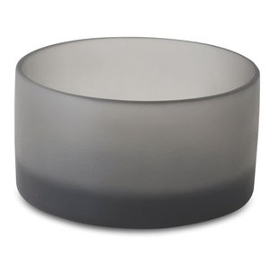 Tina Frey Sculpted Resin Pet Bowl - Grey, Large - 7.5"x7.5"x4"