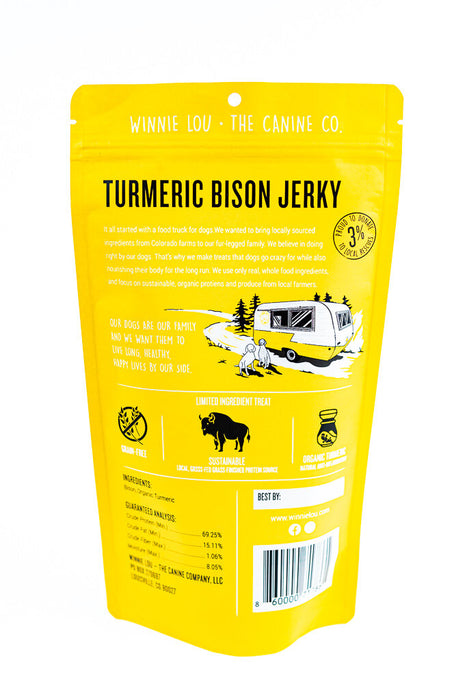 Winnie Lou Bison Jerky w/Turmeric