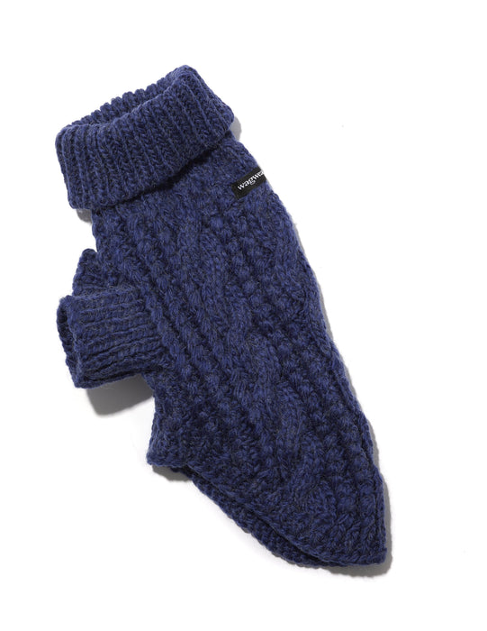 Wagwear Fisherman Sweater - Navy