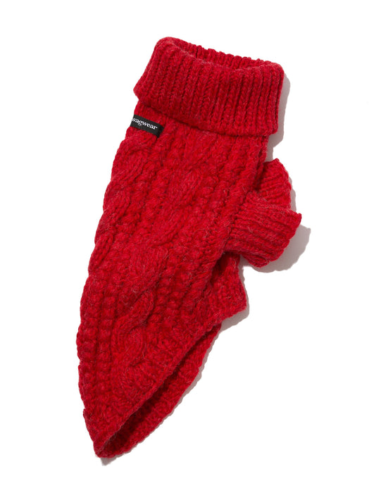 Wagwear Fisherman Sweater - Red