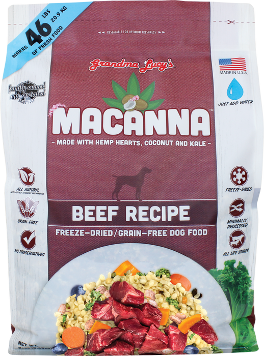Grandma Lucy's - Macanna Beef Dog Food - 8lb