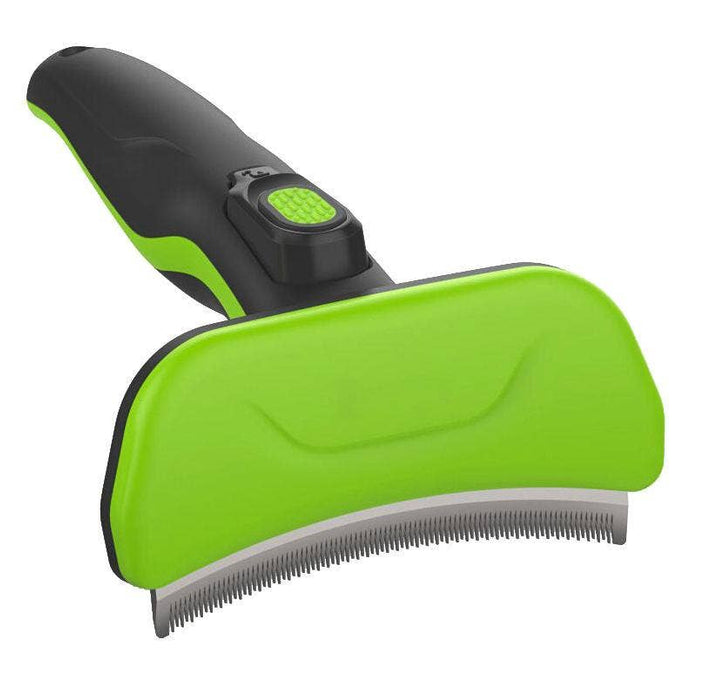 Pet Life - Pet Life ® 'Fur-Guard' Easy Self-Cleaning Grooming Pet Comb