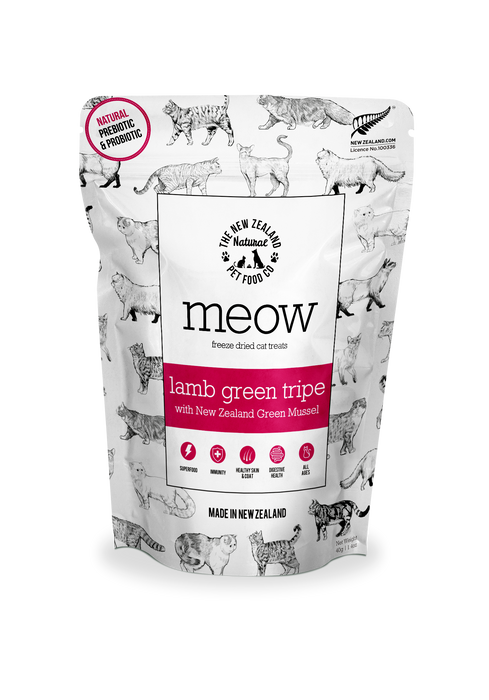 The New Zealand Natural Pet Food Co. - Meow Lamb Green Tripe Treats 1.4oz