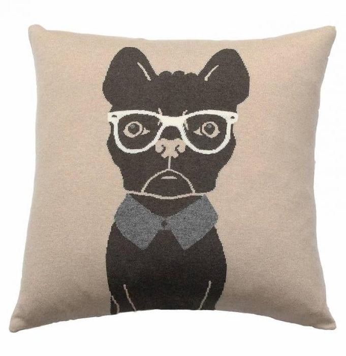 Dog Pillow - Beige/Chocolate