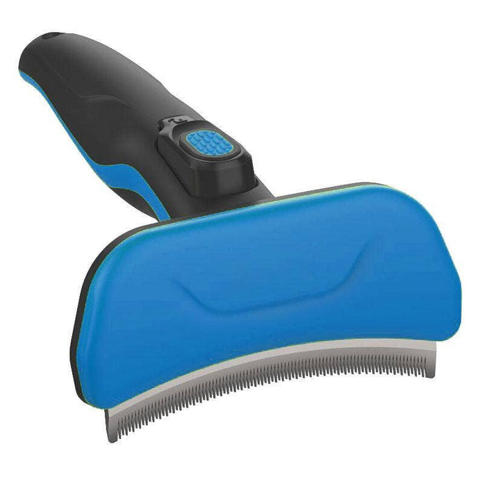 Pet Life - Pet Life ® 'Fur-Guard' Easy Self-Cleaning Grooming Pet Comb