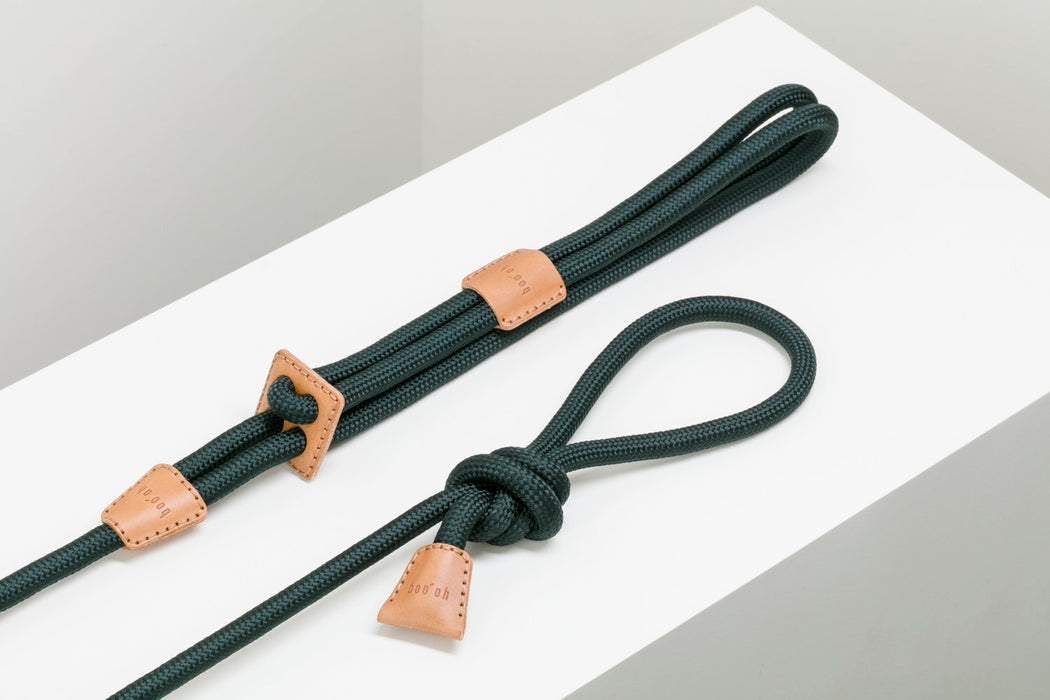 Boo'Oh Ray Harness &amp; Lead - Dark Green, Large