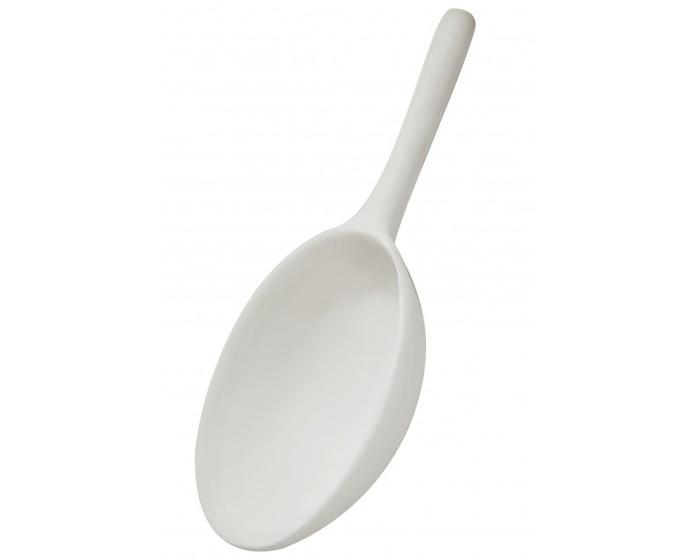 Tina Frey Sculpted Resin Food Scoop - White, 9"x3"